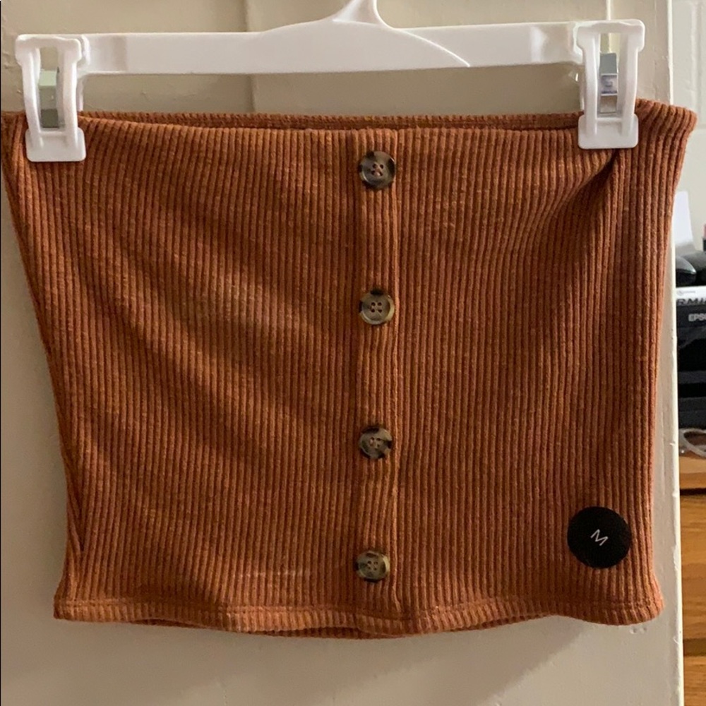Button front Tube top